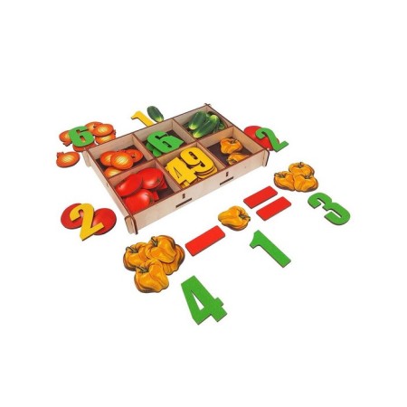 Counting material in the box "Vegetables" 66 parts-4