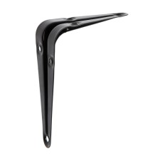 Bracket, 100x75x0.8 mm, black, 1 pc.