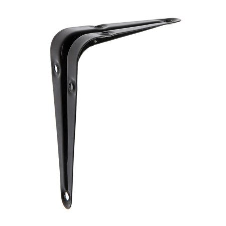 Bracket, 100x75x0.8 mm, black, 1 pc.