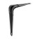 Bracket, 100x75x0.8 mm, black, 1 pc.