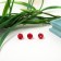 Acrylic beads "Round" 8 mm, 25 gr. Dark red