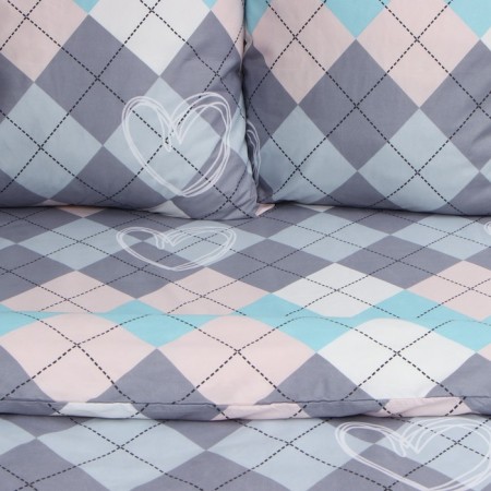 Bed linen saving and I 2 joint venture GEOMETRY 175x215cm, 180x215cm, 70x70cm-2 pcs, polysatin, 80 g/m²-3