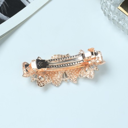 Halfish hair clip "Aelita" Flower, 8.5 cm-1