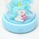 Nightlight music flask "Unicorn" Led 3haa Blue 9.5x9.5x16 cm