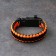 4B1 survival bracelet (paracord, compass, whistle, fire), black-orange