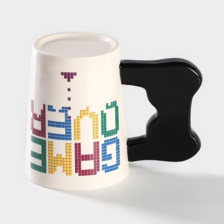 Ceramic Game Over, 400 ml mug, white color-2