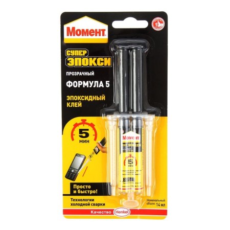 Glue "Moment" Super Epoxy Formula 5, 14 ml