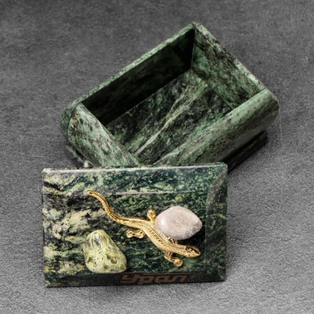 Corps "Ural" rectangular, coil, with decorative stone, 7.5x5x5x5.5 cm-7
