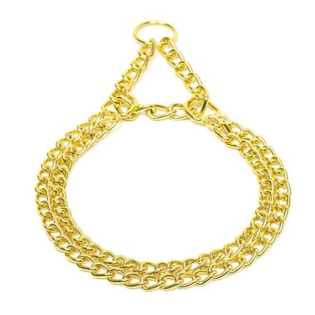 Collar - half -knitwear two -row, 50 cm, wire thickness 2.5 mm, golden-1