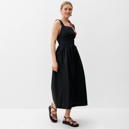 Women's dress Minaku: Casual Collection Black Color, Rr. 44-3