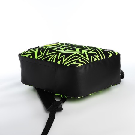 A backpack - a bag, Erich Krause, a wallet made of textiles, artificial leather, green color-2