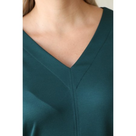 Female dress, size 50, green color-2