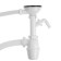 Siphon for washing ORIO E-4011, 3 1/2 "x40 mm, with aircraft, with overflow, with corrugated 40x40 mm