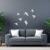 The decoration is wall, plaster panel "birds" 7 pcs, white