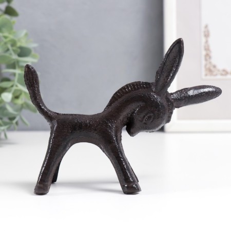 Souvenir cast iron stand for the rings "Donkey" 10x4x12.5 cm-3