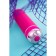 Unrealistic vibrator A-Toys byfa Mastick Mini, ABS plastic, pink color, 13 cm