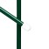 Shpalera, 140 × 30 × 1 cm, metal, green, "line"