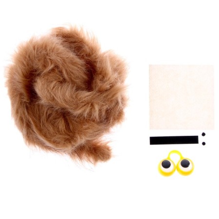 Set for creativity: creating a toy from fur sticks and coloring "Animals on vacation"-4