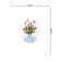 Tables on the table "Flowers in a vase", rectangular, Saten, size 145x180 cm
