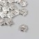 Bead for creativity Metal "Oblushka" silver 1.1x0.9 cm