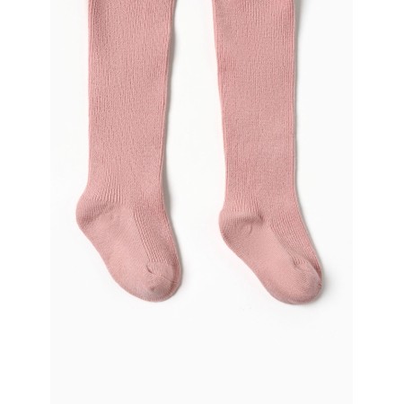 Children's tights with Minaku straps, height 80-86 cm, pink-1