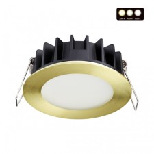 The lamp is built -in LED with a color temperature switch NOVOTECH. LANTE, 10W, LED, 32x85x85 mm, Bronze color is light