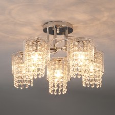 Bonnie 5x60W E27 chandelier chrome