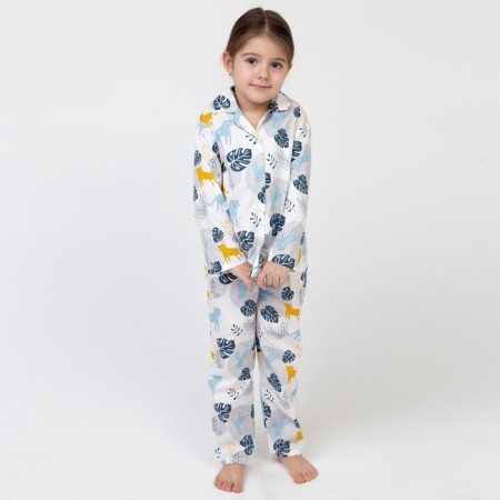 Пижама детская для девочки KAFTAN "Тропики" р. 98-104, белый-2