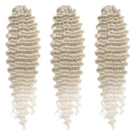 Hollywood Afrolocons, 60 cm, 270 gr, ash/white color HKB454/60 (Catherine)-1