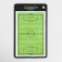 Tactical bilateral magnetic board for football, 38 x 23 cm