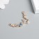 Decor for creativity Metal 2 ears "Star and months" gold 2.3x3.3 cm