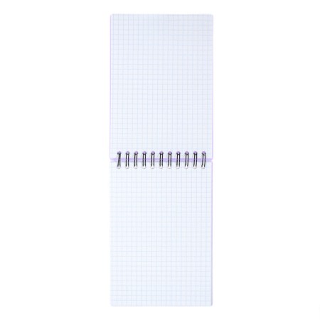 STOCKENOT on spirals A6, 80 sheets, cell, Erichkrause "Lavender", plastic cover silk -screen cover, OFSET BELIST 100%-7