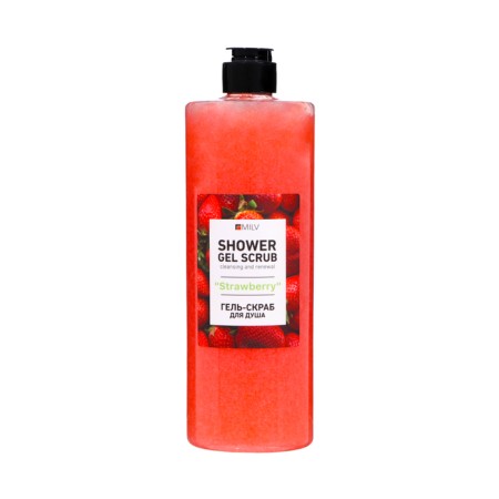 MILV shower gel-scrub "Strawberry", 700 ml
