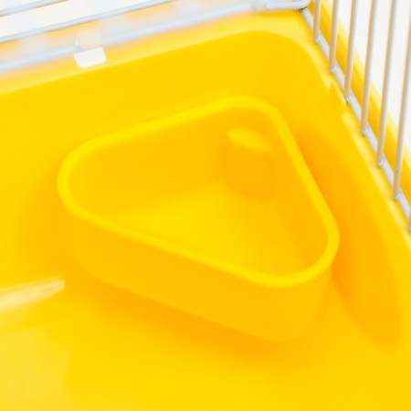 A cage for rodents "Pigger", equipped, 27 x 21 x 26 cm, yellow-6