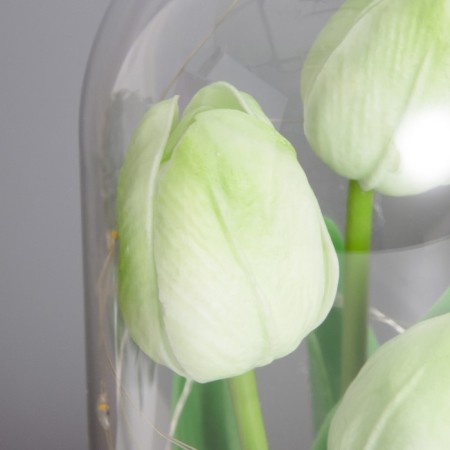 Spinker "Tulips" LED 3HAAA green 10.5x10.5x22cm-2