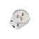 VSH fork for electric stove 32 A, 250 V, 2P+re white rexant