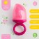 Nibbler for feeding textile mesh, pink color