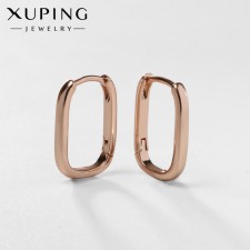 Earrings Metal Xuping Elevation, Color Pink Gold