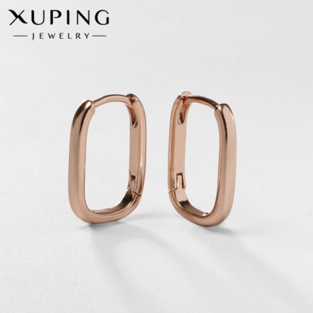 Earrings Metal Xuping Elevation, Color Pink Gold