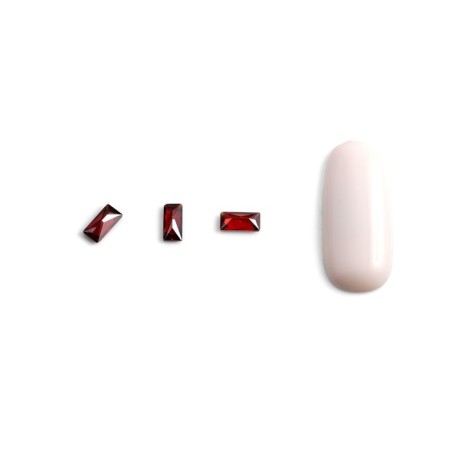 Crystals for volumetric inlay Pole "Baget", No. 2, Rubin, 10 pcs