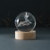 Souvenir glass backlight "Shar. Geometry of the mountain" D = 6 cm stand wood, usb