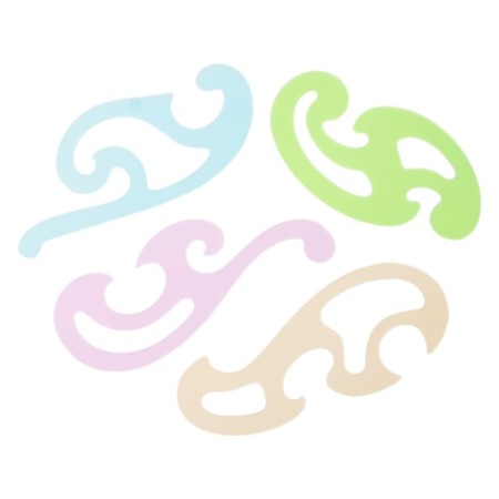 Set of patterns 4 pcs. Calligrata, transparent, color-2