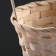 Wicker basket, bamboo, white, (cylinder)