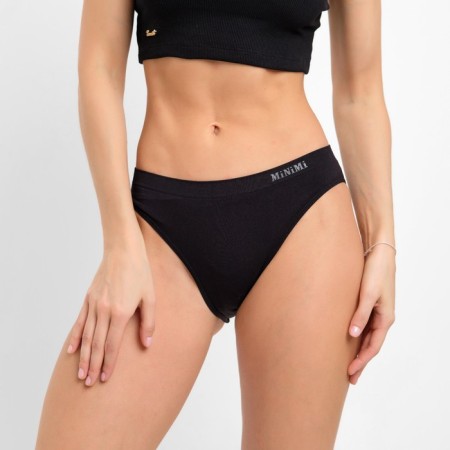 Panties female slips, black color (nero), size 44-46 (s/m)