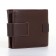 Male purse on a magnet, brown color