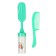 A set of combs with a rattle "Baby", 2 pcs., Biryuzovaya color, Mix drawing