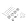 A set for connecting the radiator OGINT 017-4463, 3/4 ", for alumin/bimetal, 13 items