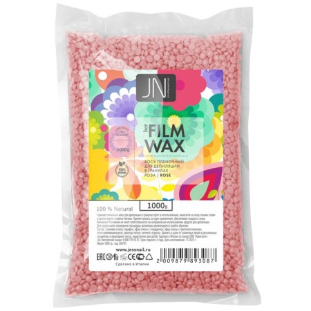 Jessnail wax "rose", film, 1000 g