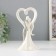 Souvenir Ceramics "Abstraction. Lovers, hugs in a large heart" 8.5x7.4x16 cm