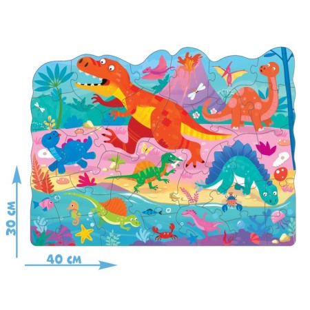 Figure puzzle "Dinosaur Park", 30 details-1